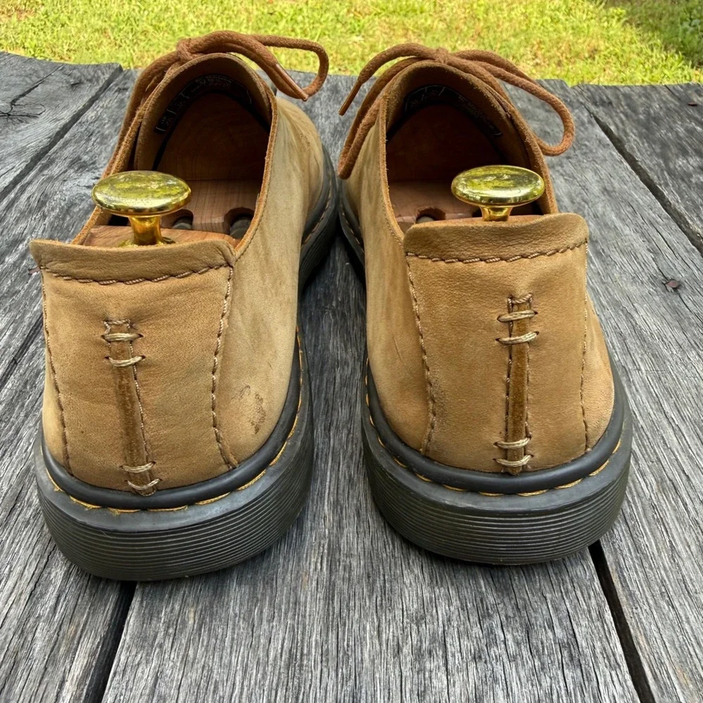 Dr. Martens Elsfield Tan Nubuck Leather Oxford Shoes Mens 11 AW501